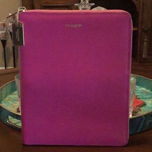 Coach iPad leather case